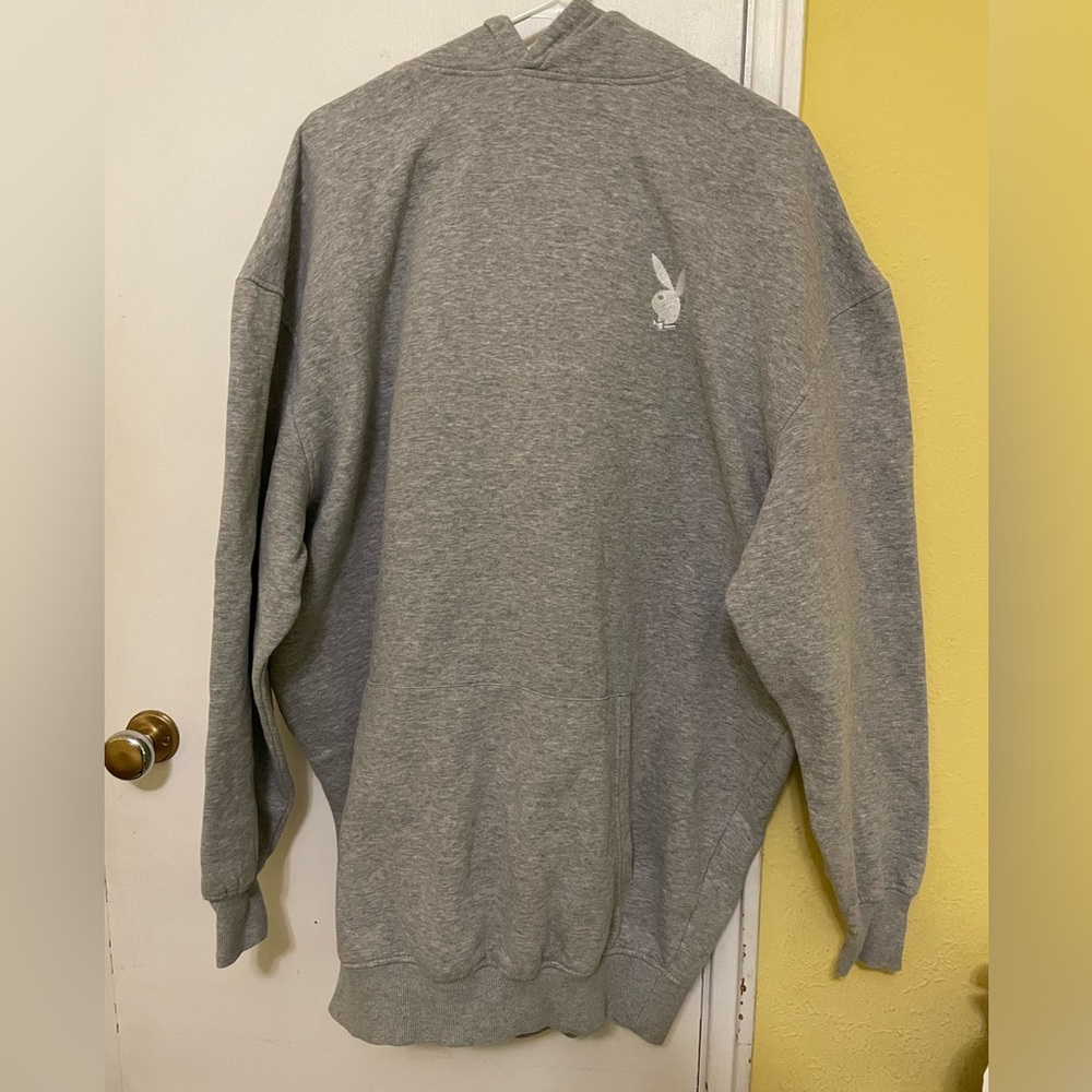 PLAYBOY Gray Hoodie sweater